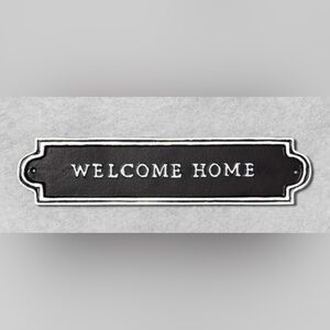 Hearth & Hand Black and White Welcome Home Sign